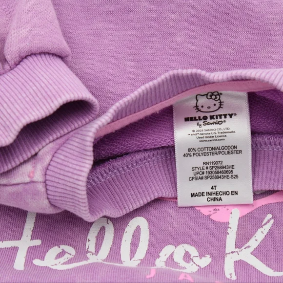 Hello Kitty Girls Vintage Crewneck Sweatshirt – Size 4T - Picture 2 of 4